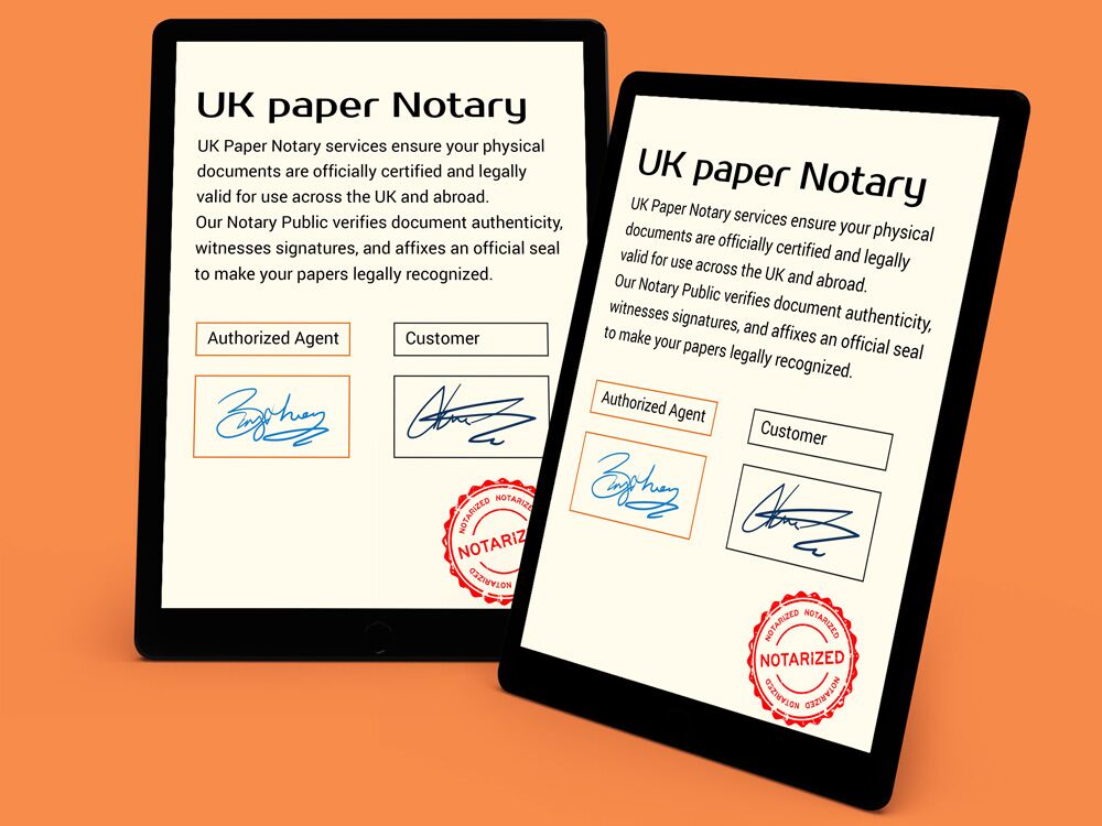 UK Paper Notary